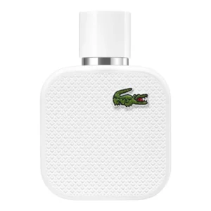 Frasco branco com logo da Lacoste.