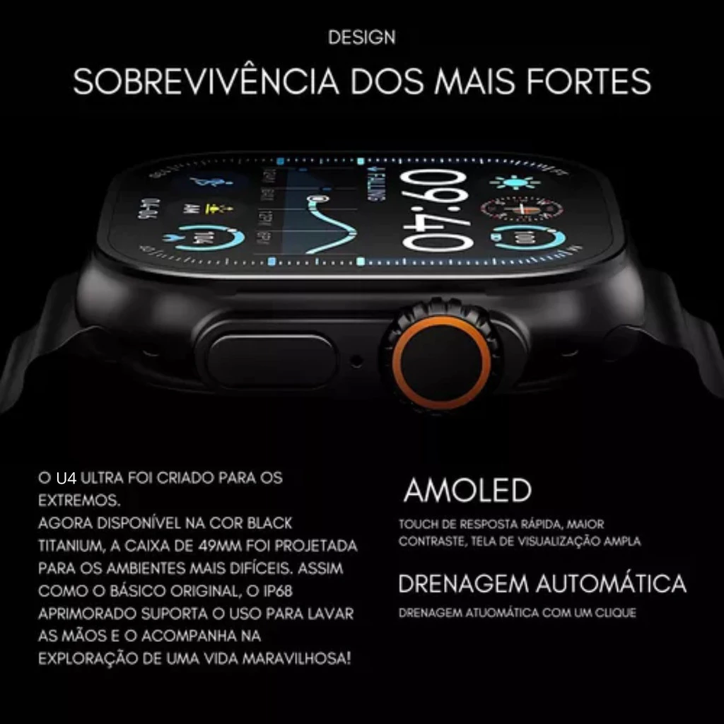 Smartwatch U4 Plus - Microwave - Imagem 2